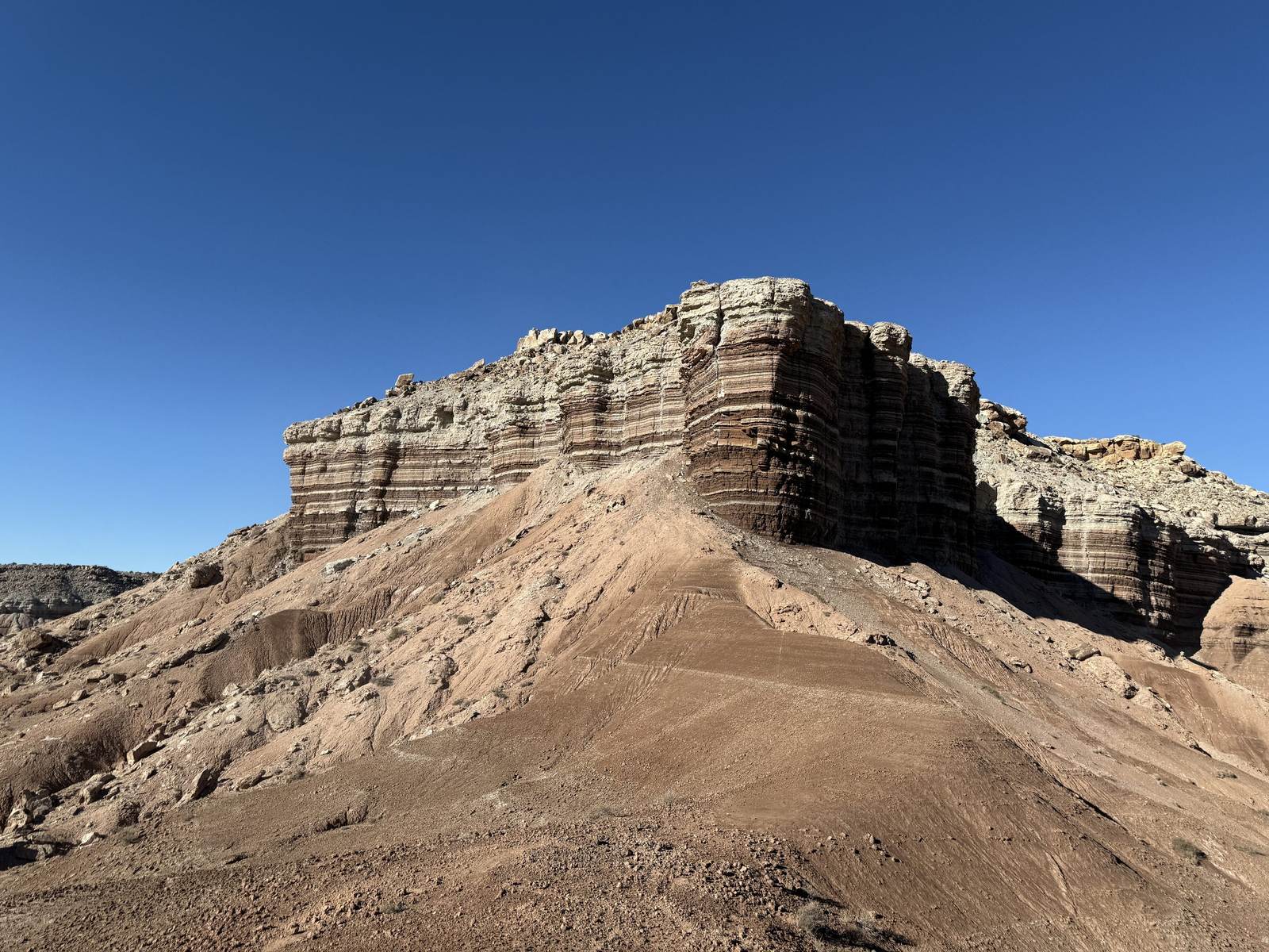 Red-rock butte in the Utah desert